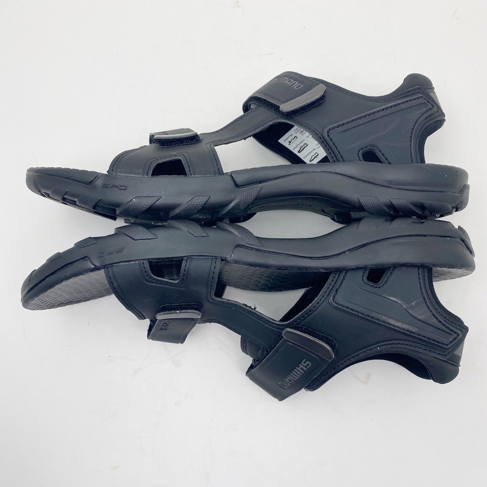 Shimano Black SD5 Touring Sandal SPD Cycling Sandals Mens 10 Clipless - Picture 4 of 7